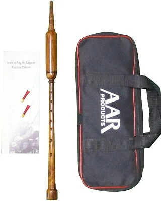 AAR Long Bagpipe Practice Chanter 21" Rosewood Scottish Highland Reeds Bolsa Libro Foto 1 de 4