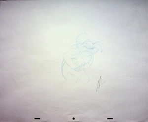 The Pebble and the Penguin 1995 Producción FIRMADO LEN SIMON Arte Dibujado a Mano #NUEVO - Imagen 1 de 2