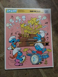 VTG 1988 GOLDEN PEYO SMURF FRAME-TRAY PUZZLE 4806A - Picture 1 of 2