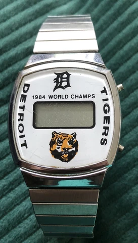 Vintage 1984 Detroit Tigers Commerative World Champions Watch - Quartz - READ Cover