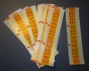 Konvolut 20 alte Vintage 60er Jahre - KITS TAFFY - Candy Wrapper Streifen - 60 Wrapper - Bild 1 von 1