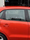 VW POLO TDI 1.6 2010-2016 DRIVER SIDE BACK DOOR IN ROCKET ORANGE METALIC