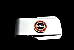 Vintage GMC Silver Money Clip with Hinged Locking Back-Free Custom Engraving - Picture 1 of 3
