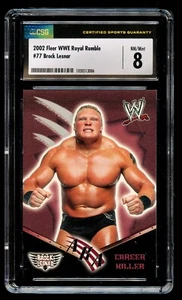 Brock Lesnar #77 Fleer WWE Royal Rumble 2002 AKA Career Killer Card CSG 8 - Picture 1 of 2