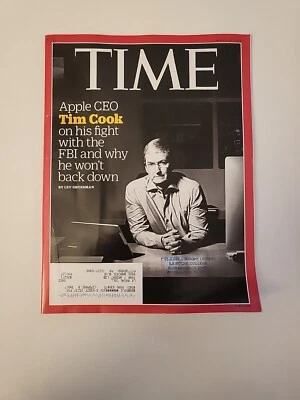2016 March 28, TIME Magazine, Tim Cook, (CP390) - Image 1 of 3
