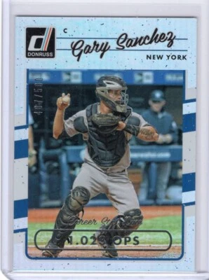 Panini 2017 Donruss Baseball Gary Sanchez 487/500 New York Yankees No. 126 - Image 1 of 2