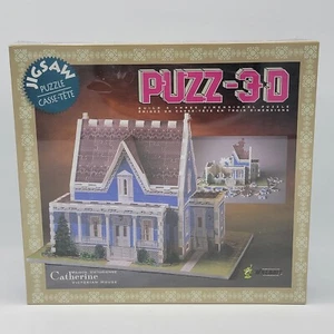 Puzz 3D Catherine Victorian House Building Puzzle Milton Bradley 266 Pieces NEW - Picture 1 of 9