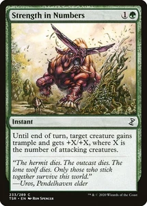 STRENGTH IN NUMBERS X 4 N/M TIME SPIRAL: REMASTERED MAGIC THE GATERING - Picture 1 of 1