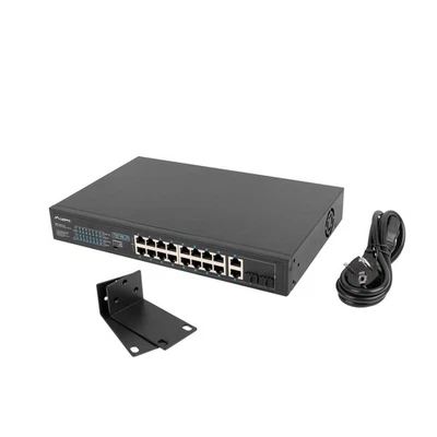 Switch Lanberg RSFE-16P-2C-150 16 x POE - Bild 1 von 2