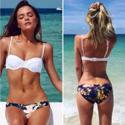 Pantalones de bikini Triangl Confetti Garden - Midnight Delight talla pequeña Foto 1 de 4