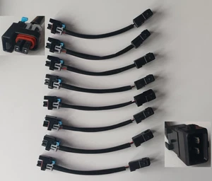 8pc Fuel Injector Wire Harness Adapter for Jetronic EV1 to Mini Delphi Multec - Picture 1 of 9