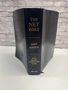 Die Netzbibel Erstausgabe mit 60.932 Übersetzern Notizen schwarzer Ledereinband - Bild 1 von 8