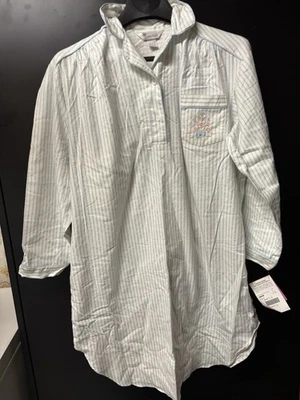 Vestido de Noche Mujer Algodón Noches Doble Cepillado Franela Talla Grande con Etiquetas Nuevo Foto 1 de 4