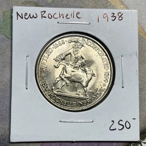 1938 New Rochelle Silver Commemorative Half Dollar Coin Collection - Picture 1 of 4