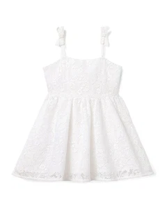 Janie And Jack Lace Bow Strap Dress - Picture 1 of 6