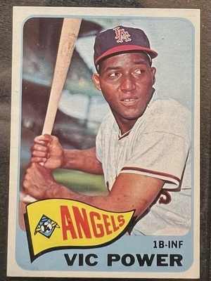 Topps Vic Power 1965 (Los Angeles Angels) #442 casi nuevo Foto 1 de 2