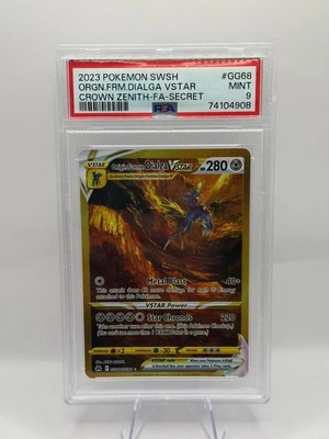 POKEMON ORIGIN FORME DIALGA VSTAR CROWN ZENITH GG68 PSA 9 MINT INVEST REGRADE - Image 1 of 2
