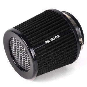 High Performance Cold Air Intake Air Filter 3", 3.5", 4" Inlet, 6.5" Tall Black - Picture 1 of 11