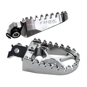 Tusk Kawasaki KLR650 1987-2018,2022 Billet Race Foot Pegs with Springs - Picture 1 of 3