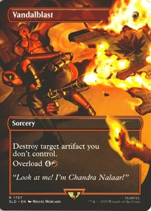MTG Vandalblast (1757) *Non-Foil* Borderless Secret Lair: Deadpool MT/NM - Picture 1 of 2