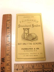 ANTIKE 1870ER JAHRE FAIRBANKS SCALE ILLUST PROSPEKT EISENBAHN KOHLE WERBETHEKE - Bild 1 von 12