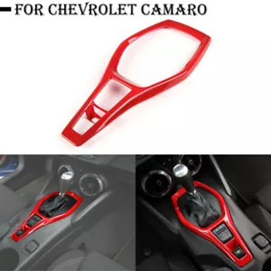 Cuadro de moldura de cubierta de cambio de panel de engranajes de auto para Chevrolet Camaro 2017+ accesorios - Imagen 1 de 9