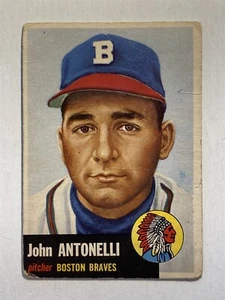 John Antonelli Braves 1953 Topps #106 P-VG (Y2) - Bild 1 von 2
