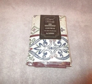 Vtg Cannon Cotton Percale Royal Family Devonshire Pillowcases King Set Of 2 NEW - Picture 1 of 11