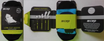 CEP 女式低切动态性能袜深海/夏威夷蓝色 5-6.5 码  — 第 1/4 张图片