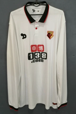 LONG SLEEVE MEN'S FC WATFORD 2016/2017 AWAY SOCCER FOOTBALL SHIRT JERSEY SIZE XL Cover