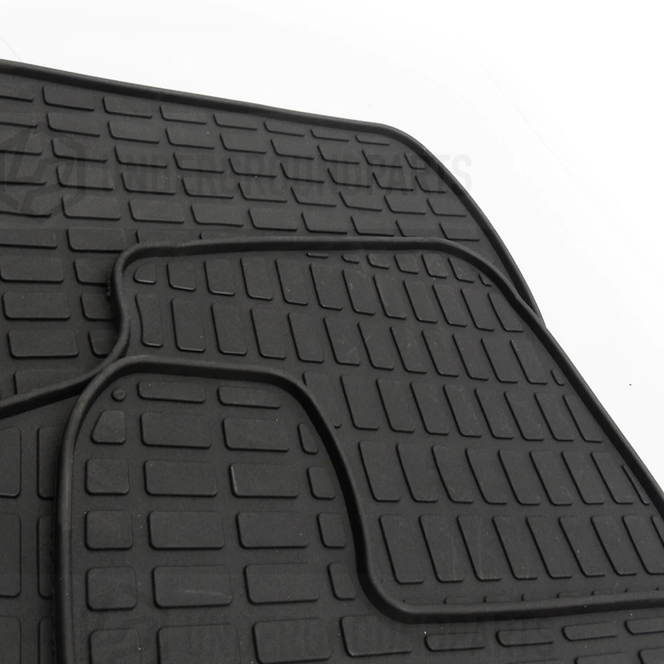 SKODA OCTAVIA mk3 HEAVY DUTY RUBBER FLOOR MATS TAILORED BLACK FRONT BACK 2013-20 — 第 1/4 张图片
