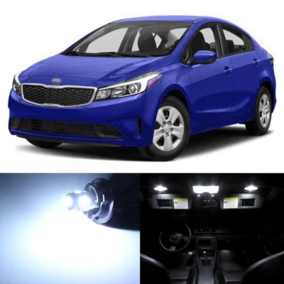 10 x White LED Interior Lights Package For 2010 - 2018 Kia Forte Koup + PRY TOOL - Image 1 of 4