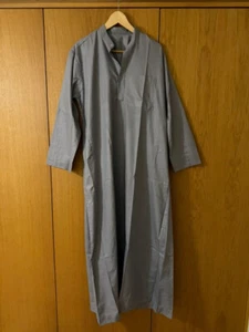 BNWT NEW MEN'S GREY MIDDLE EASTERN ARAB KAFTAN JALABIYA - M MEDIUM TO LARGE - Picture 1 of 4