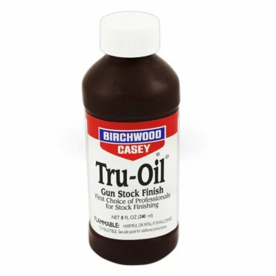 Birchwood Casey Tru Oil 240ml Gun Stock Finish Olio per legno liuteria chitarra