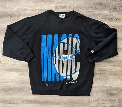 Sudadera De Colección Años 90 NBA Orlando Magics Cuello Redondo Para Hombre XL Negra El Juego  Foto 1 de 4