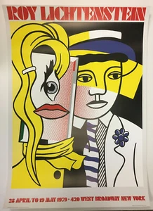 Stepping Out by Roy Lichtenstein 1979 Original Exhibition Art Print Poster 26x36 - Picture 1 of 6