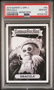 Garbage Pail Kids X Super7 X Universal Monsters Dracula 9b 2019 PSA 10 GEM POP-5 - Imagen 1 de 2