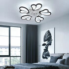 Flower Shape Ceiling Fan Light Dimmable LED Chandelier APP Remote 6 Speeds Timer