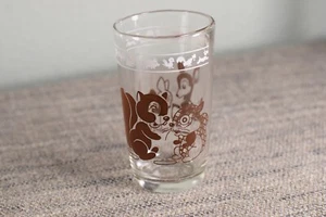 Swanky Swigs Juice Glass Deer With Squirrel 3 3/4 " Tall - Picture 1 of 5