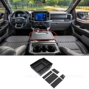 Cubierta caja reposabrazos 6 piezas para consola central cebada con consola central ABS para Ford F-150 2021-2023 - Imagen 1 de 6