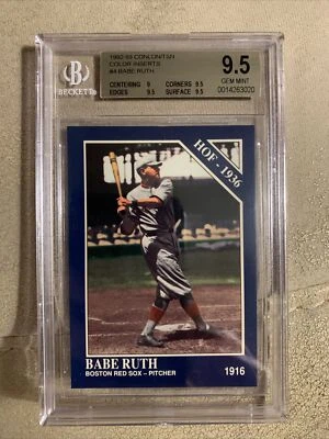 1992 Babe Ruth Conlon The Sporting News Color Set Bgs 9.5 Pop 2 None Higher - Image 1 of 2