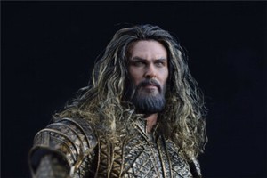 1/6 Male Head Aquaman Sculpt PVC Model Carved BY-ART Toy F Action Figure No Body