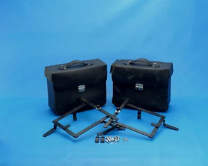 BMW OEM 69-95 AIRHEAD LEATHER SADDLEBAGS PANNIER R60/6 R90S R75/7 R100 - Picture 1 of 10