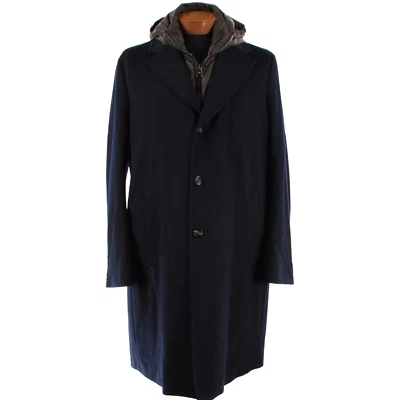 Kired Kiton NWT Palo Wool Jacket w Removable Hood & Bib Size 54 (XL US) In Blue - Image 1 of 4