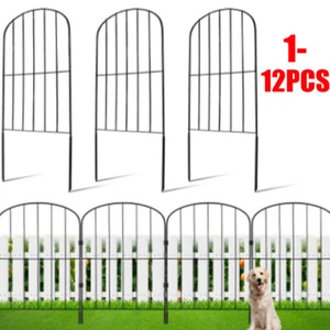 12X Metal Garden Fence Heavy Duty Animal Barrier Border Stop Foxes Chicken Dogs - Picture 1 of 17