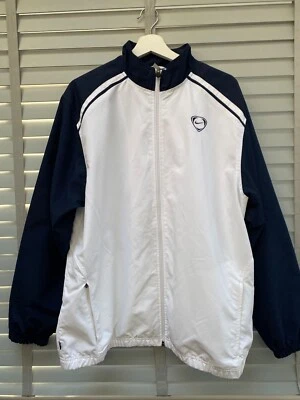 NIKE White Windcheater Jacket Size Large Full Zip Logo 41 - 43" Chest RFC 920220 - Image 1 of 4