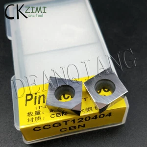 2 piezas CCGT120404 CBN insertos de diamante de nitruro de boro brocas de carburo de diamante para acero - Imagen 1 de 9