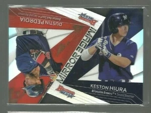 2017 Bowman's Best Mirror Image #MI18 Keston Hiura/Dustin Pedroia (ref 67120) - Picture 1 of 1