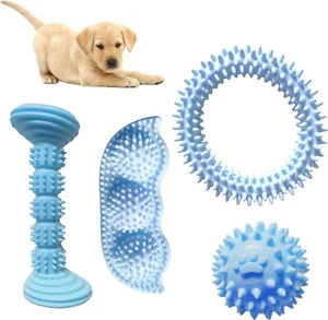 Blue, Puppies Biting Toy, Soothes Itchy Teeth and Painful 360° Doggy Teeth Clean - Picture 1 of 2