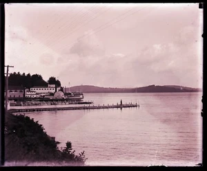 (1) EARLY 1900s ANTIQUE GLASS NEGATIVE, STEAMSHIP "MT. WASHINGTON", NEW HAMPSHI - Picture 1 of 4